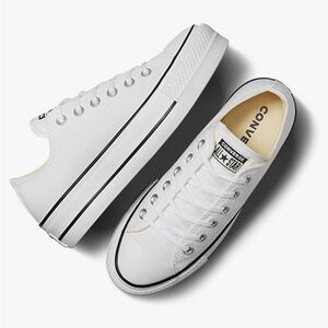 Converse | Lift Platform Sneakers | Low Top | White | Women’s 8 | Used